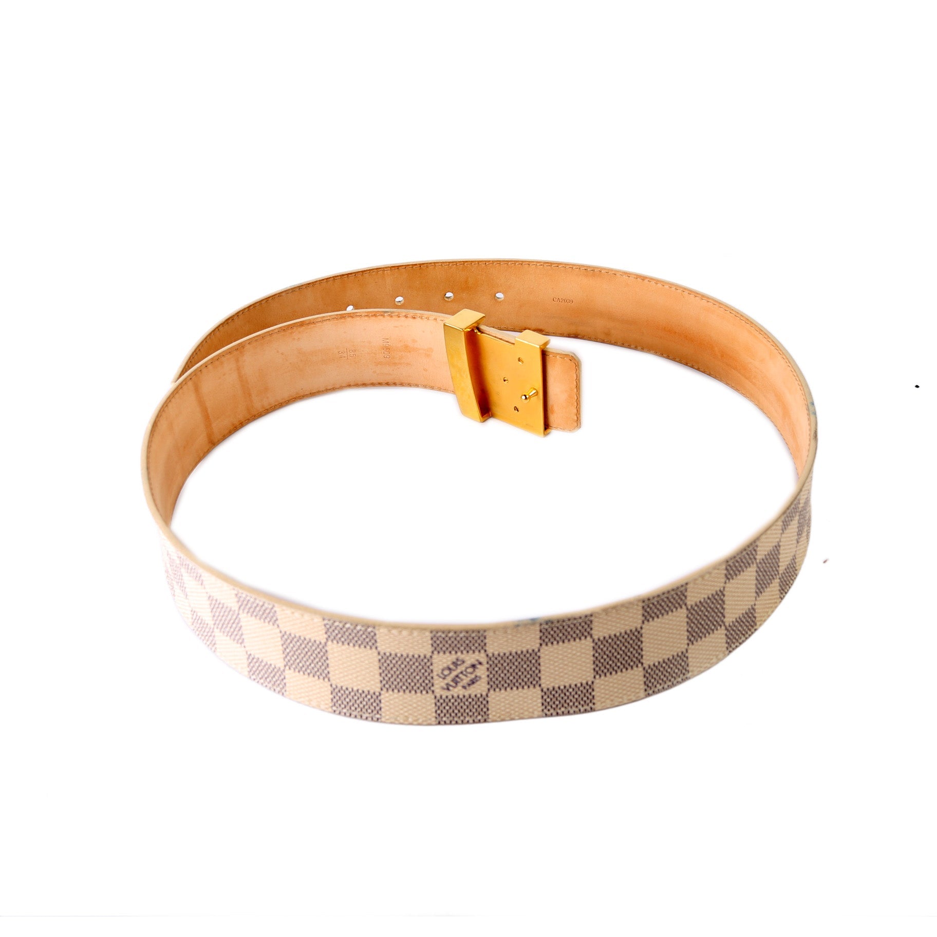 LV Initiales 40MM Azure Belt Size 85/34