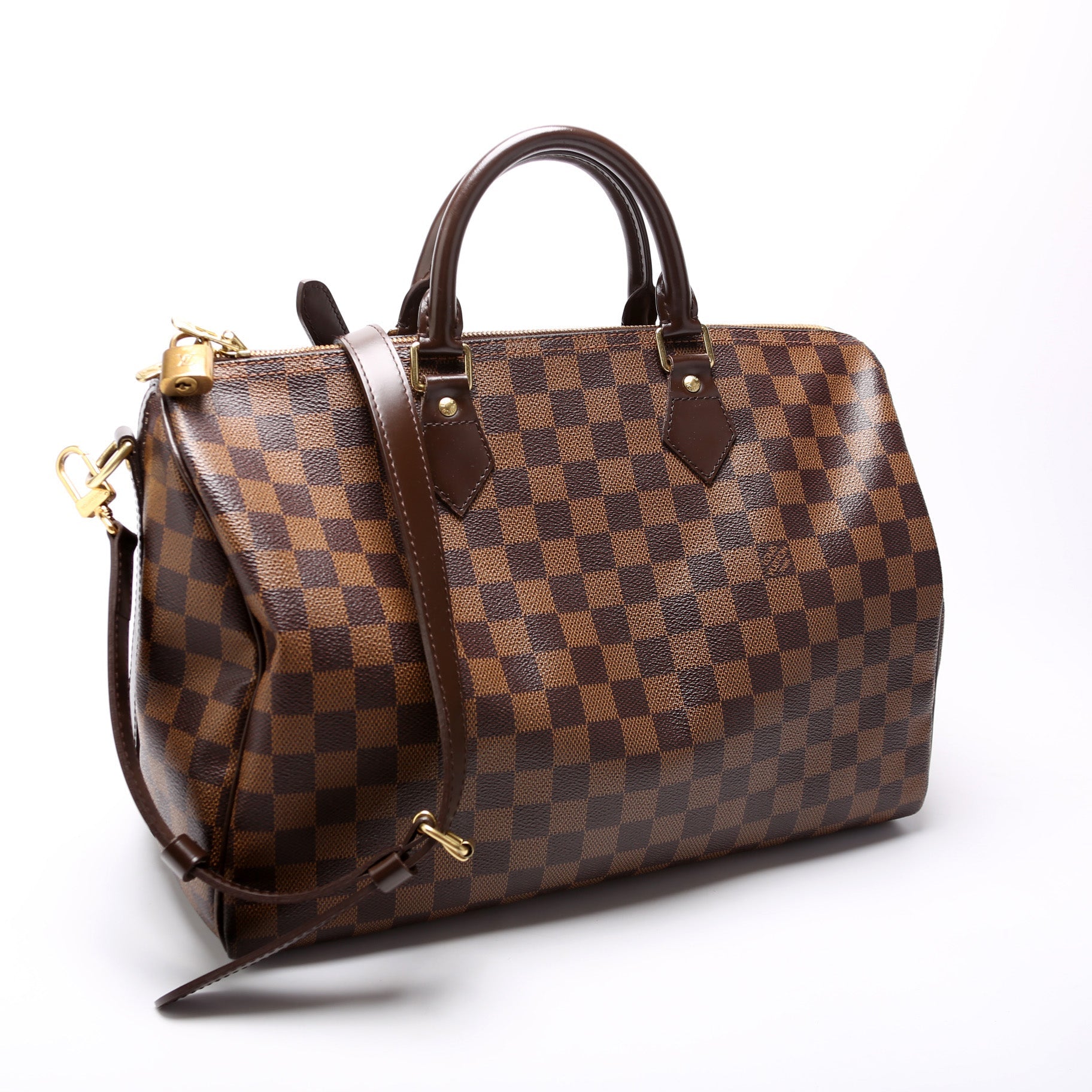 Speedy 35 Bandouliere Damier Ebene