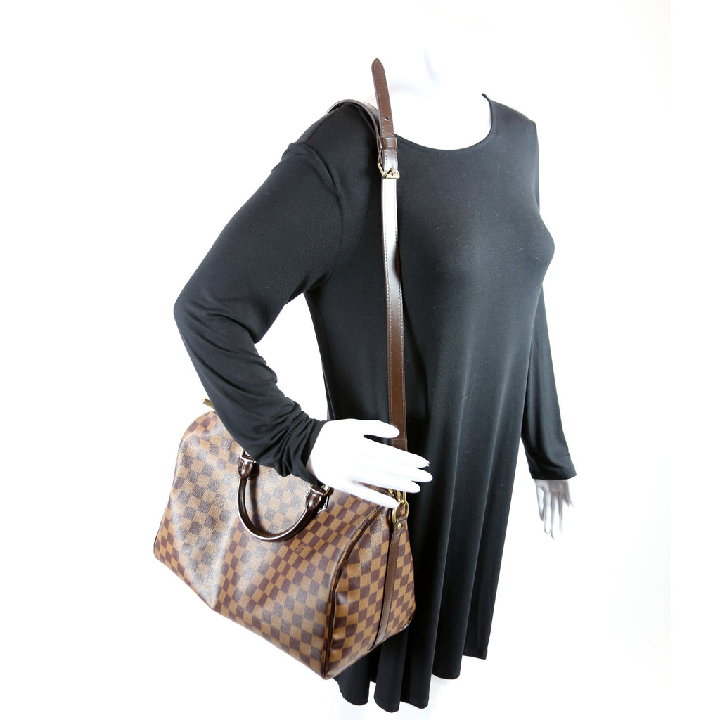 Speedy 35 Bandouliere Damier Ebene