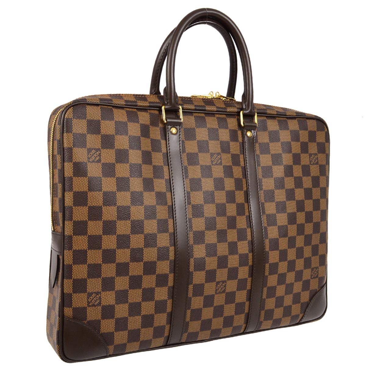 Louis Vuitton 2014 Damier Porte Documents Voyage Handbag N41124