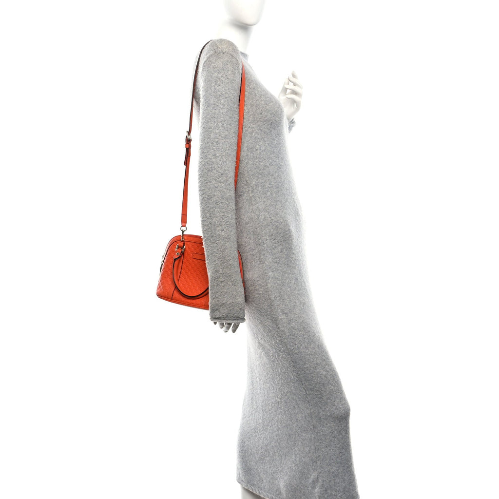 Gucci Microguccissima Mini Dome Bag Sun Orange