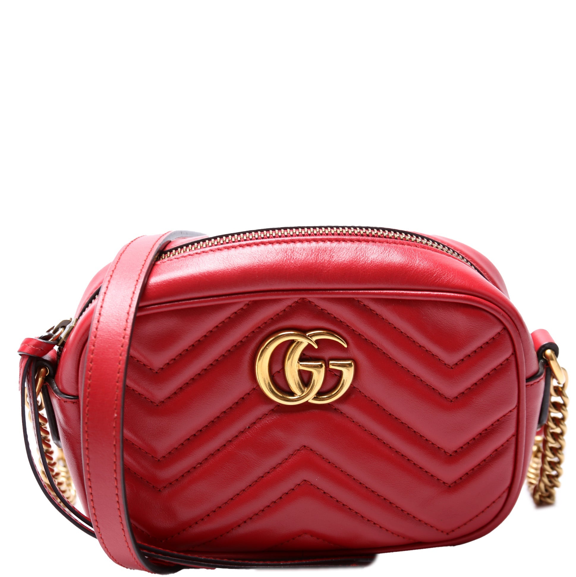 Gucci Marmont Mini Camera Bag 448065 Red