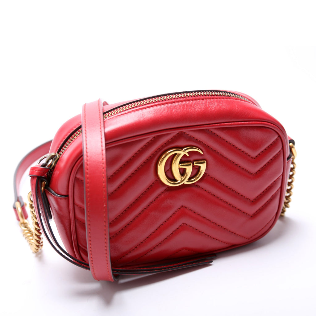 Gucci Marmont Mini Camera Bag 448065 Red