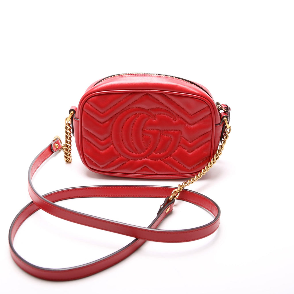 Gucci Marmont Mini Camera Bag 448065 Red