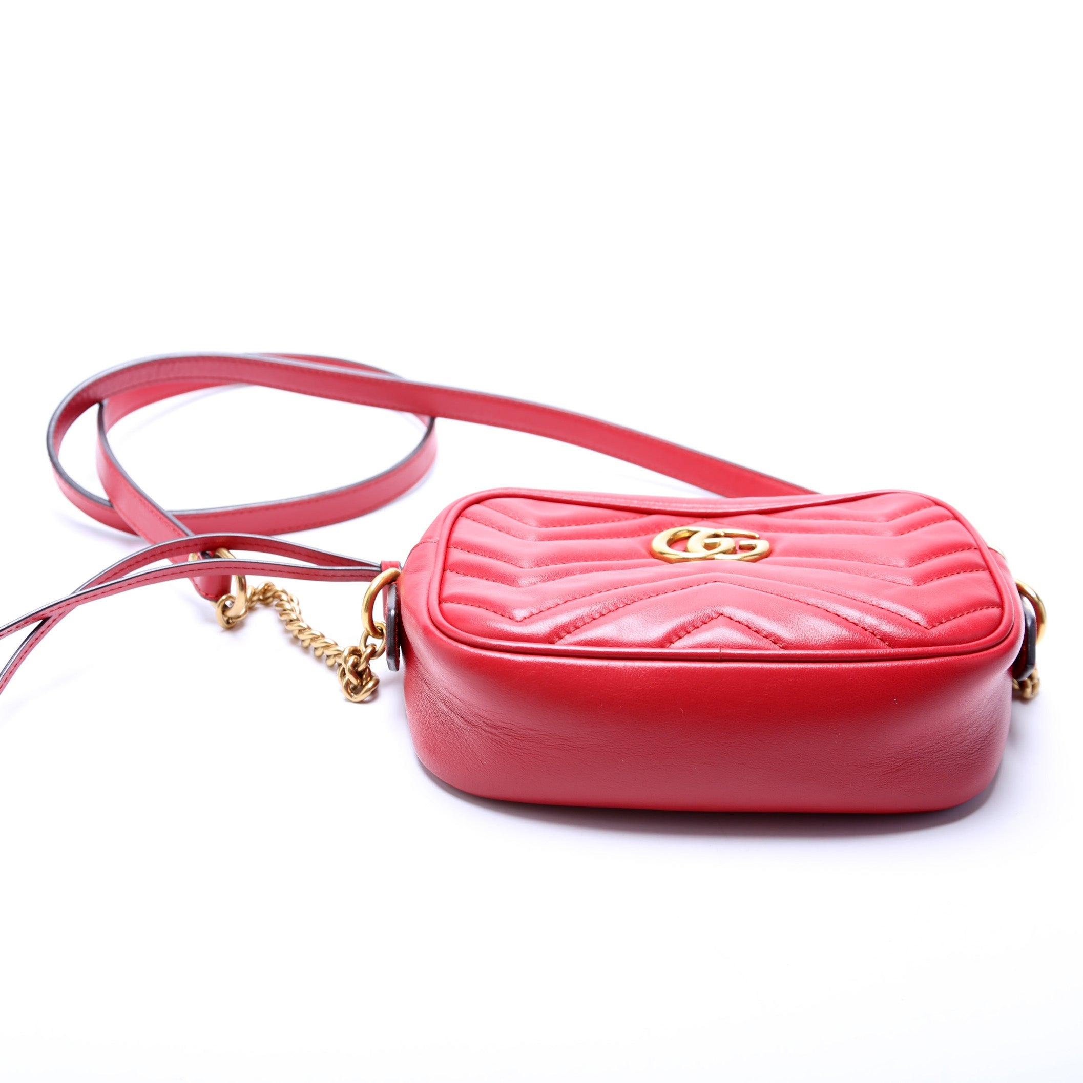 Gucci Marmont Mini Camera Bag 448065 Red