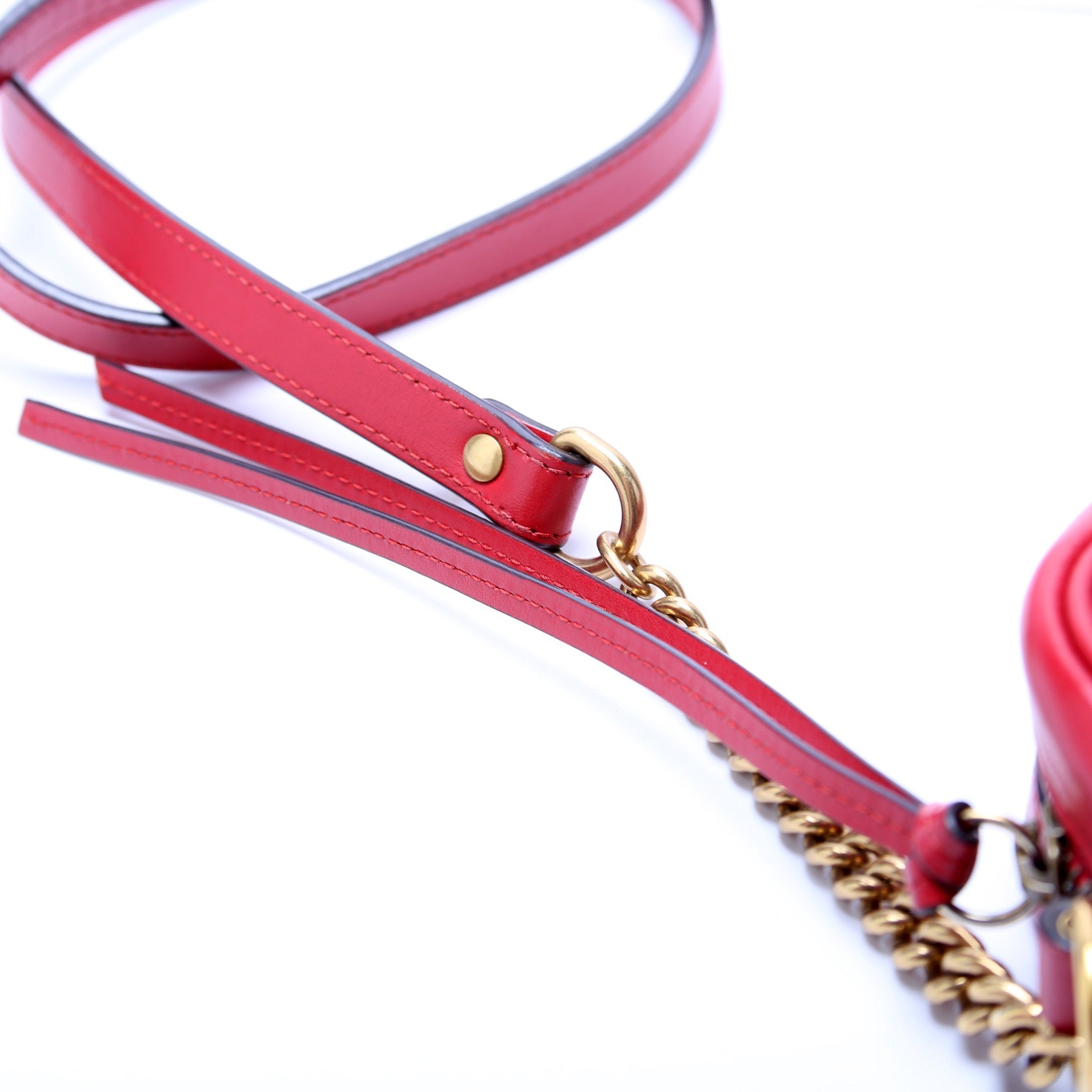 Gucci Marmont Mini Camera Bag 448065 Red
