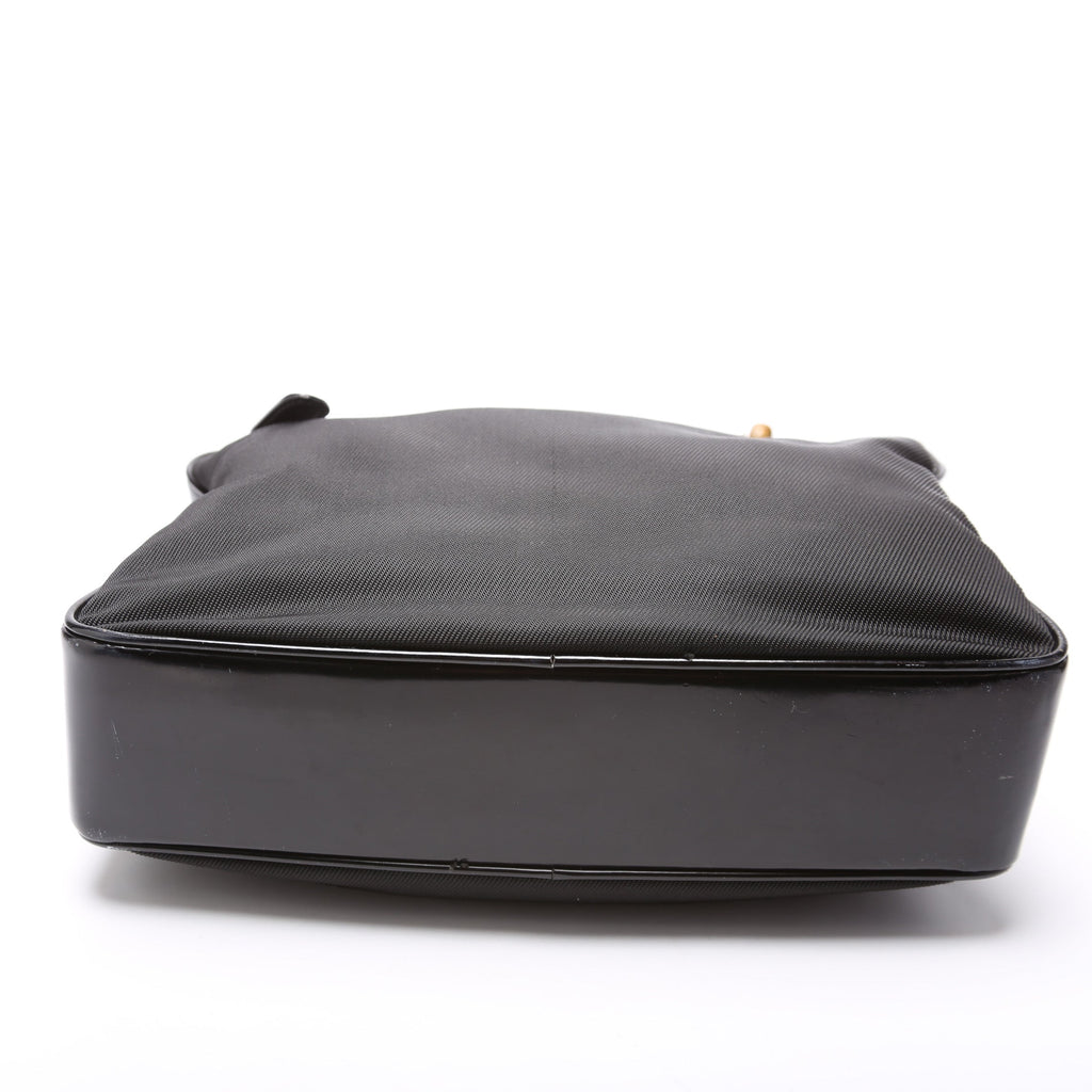 000.2040 Nylon/Patent Bamboo Handle Vintage