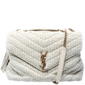 Loulou Satchel Medium Raffia