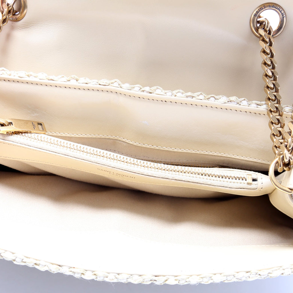 Loulou Satchel Medium Raffia
