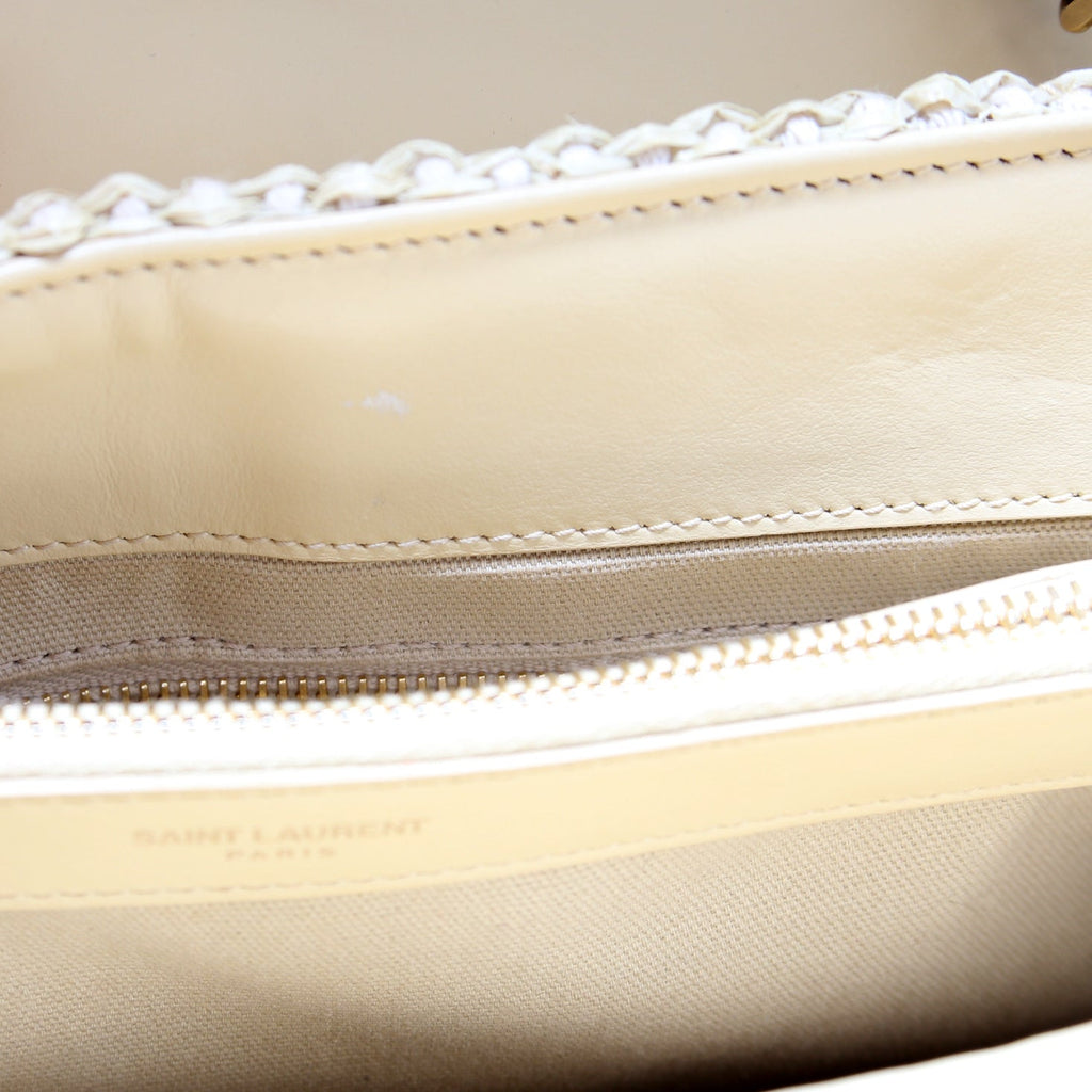 Loulou Satchel Medium Raffia