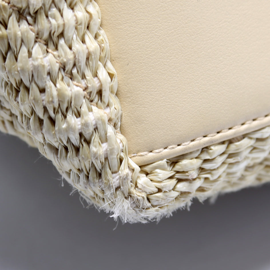 Loulou Satchel Medium Raffia