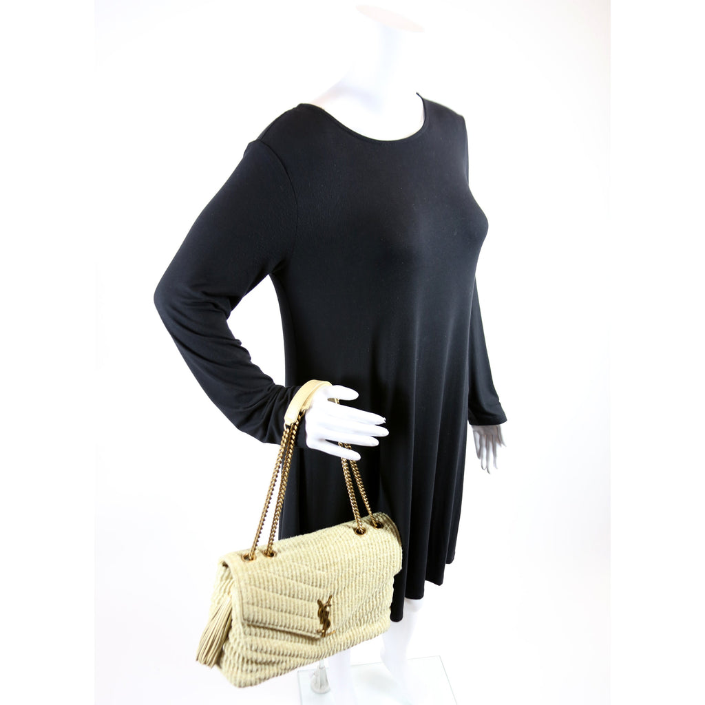 Loulou Satchel Medium Raffia