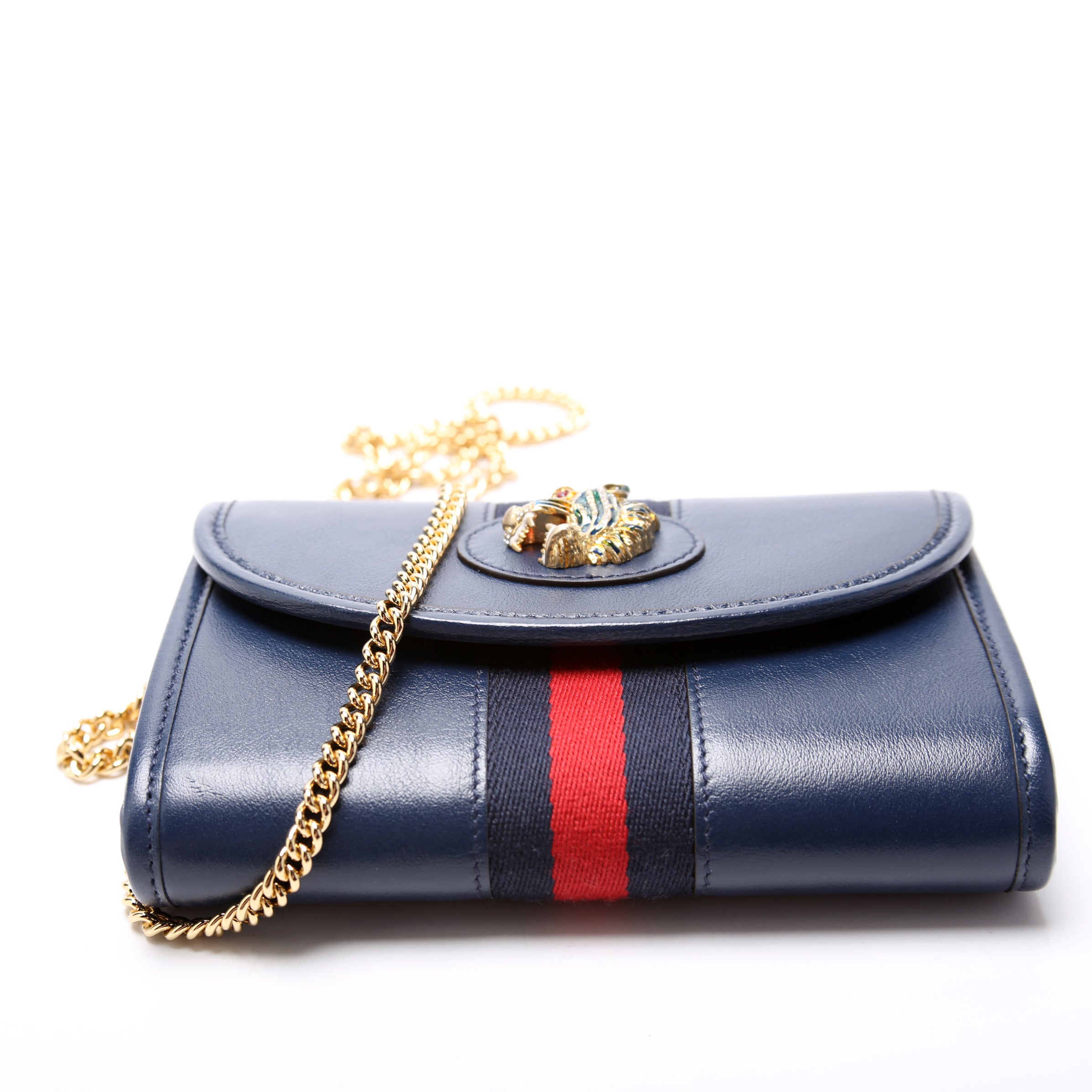 573797 Rajah Web Mini Bag Leather