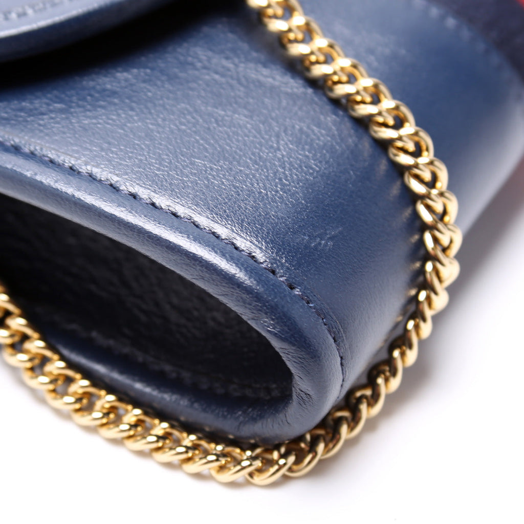 573797 Rajah Web Mini Bag Leather