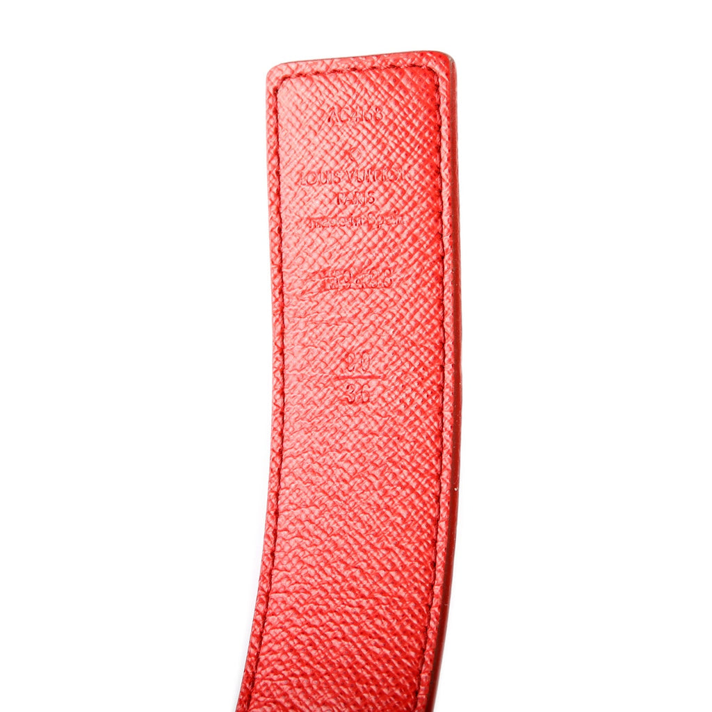 LV Initiales 30MM Reversible Leather/Monogram Belt Size 85/34