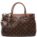 Pallas Tote Monogram Leather Side