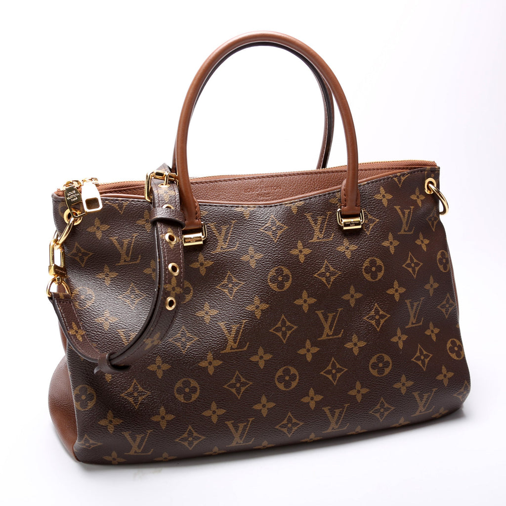 Pallas Tote Monogram Leather Side