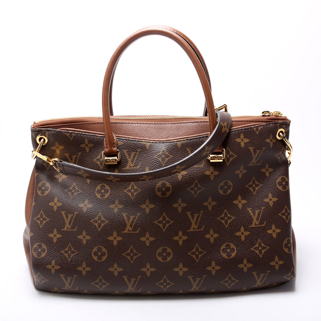 Pallas Tote Monogram Leather Side