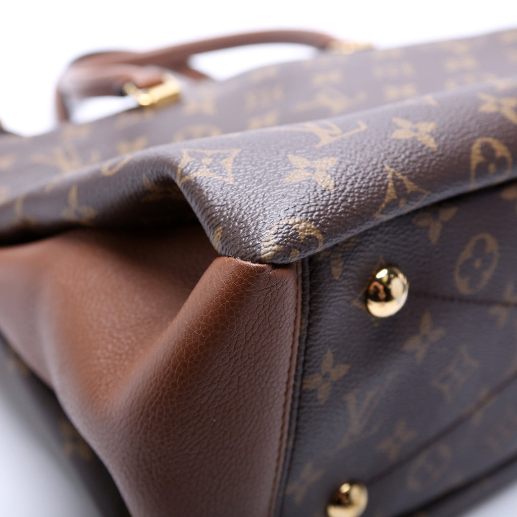 Pallas Tote Monogram Leather Side