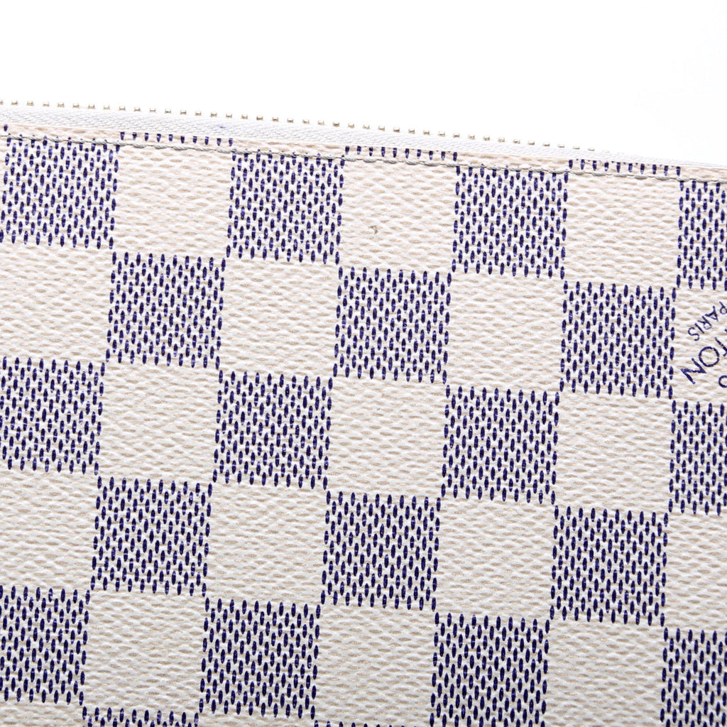 Zippy Wallet Damier Azur