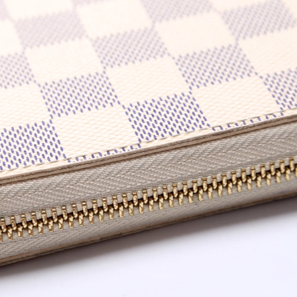Zippy Wallet Damier Azur
