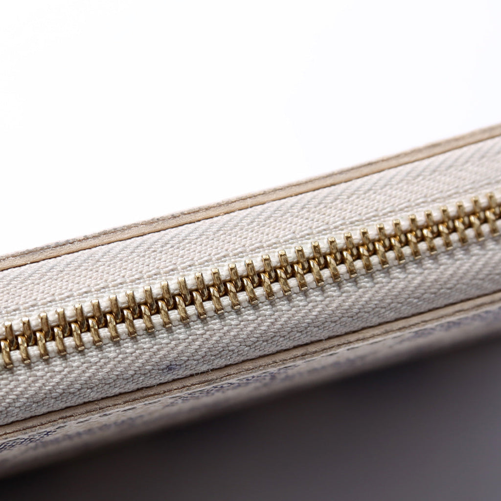 Zippy Wallet Damier Azur
