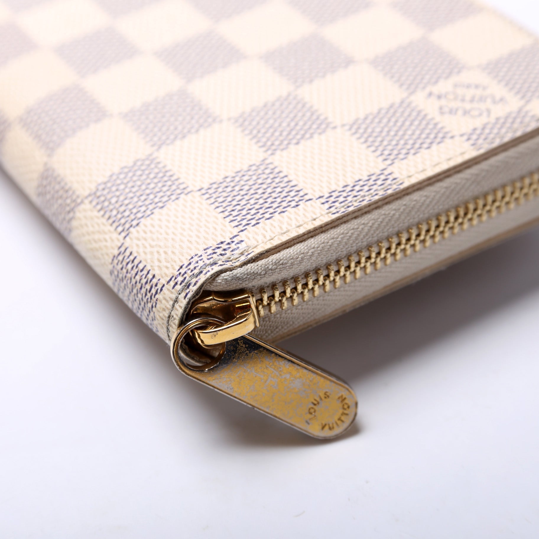 Zippy Wallet Damier Azur
