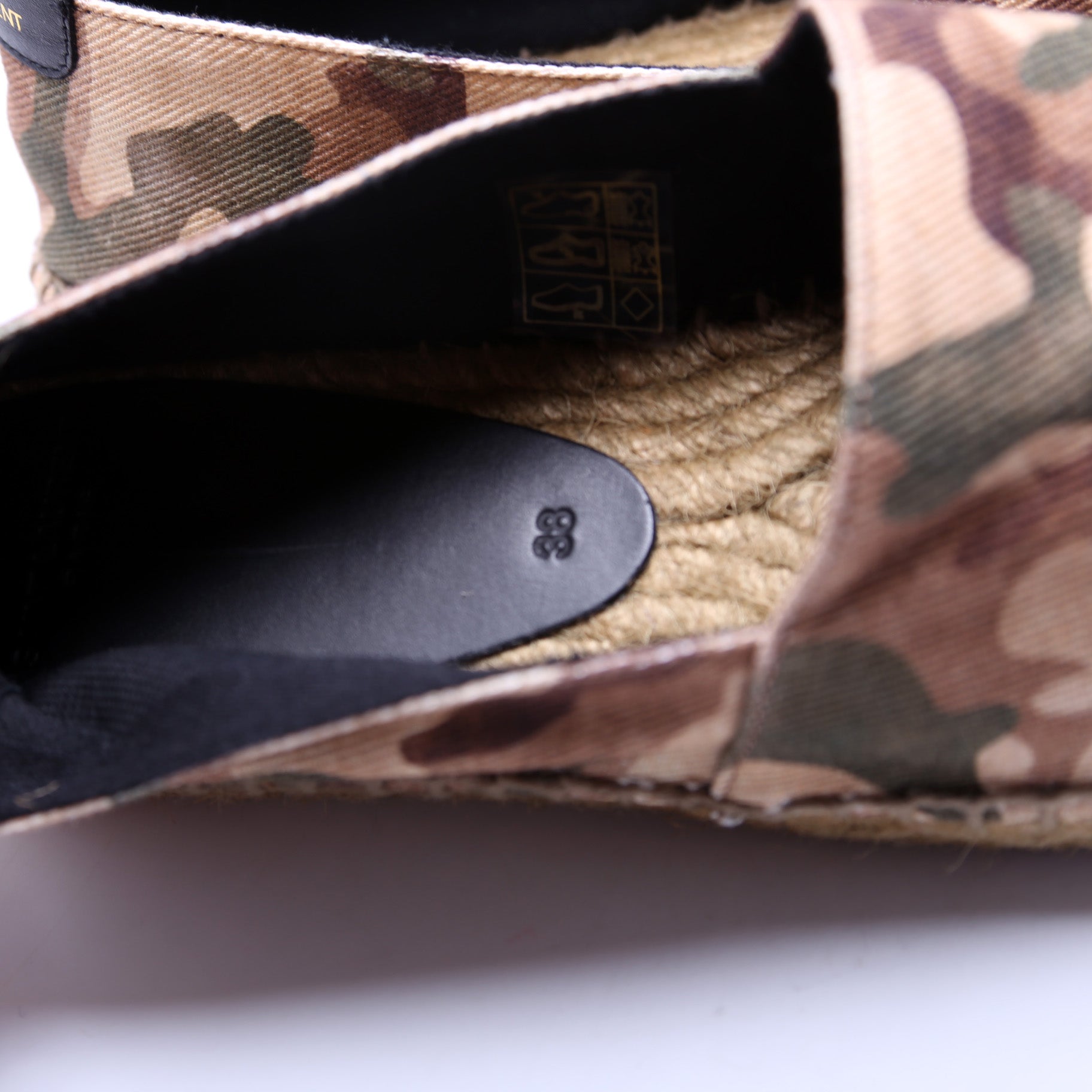 Espadrille Camo Flats Size 38