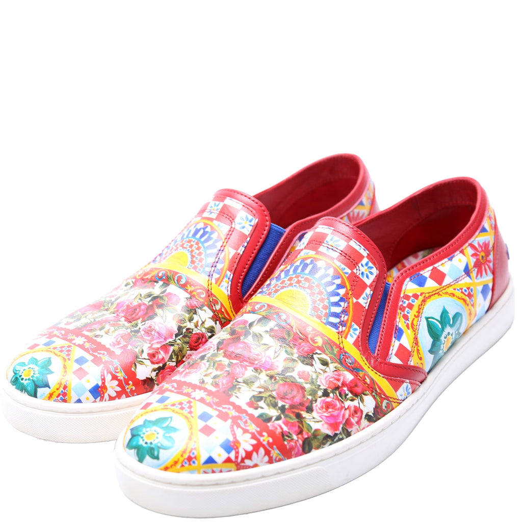 Patterned Slip On Sneakers Size 39