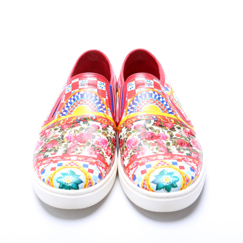 Patterned Slip On Sneakers Size 39