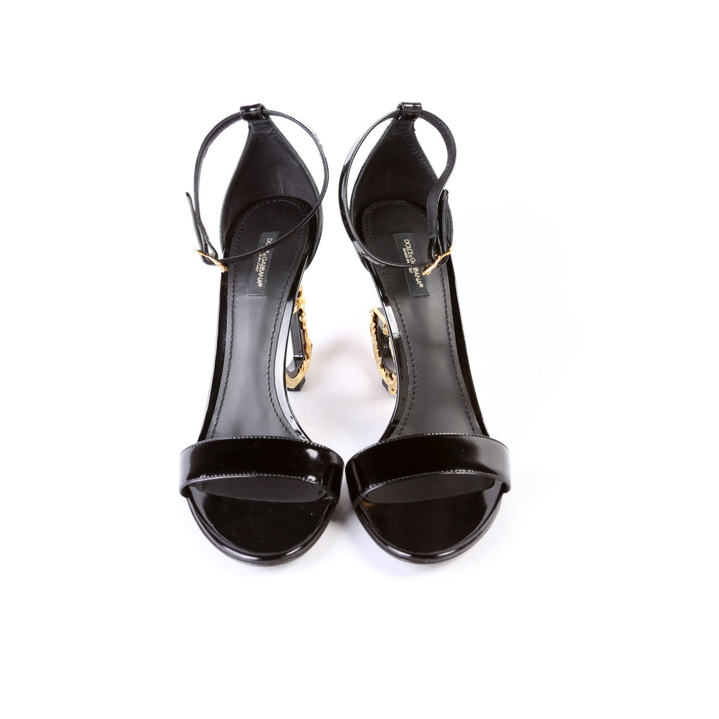 Sculpted Baroque Logo Sandals Size 41