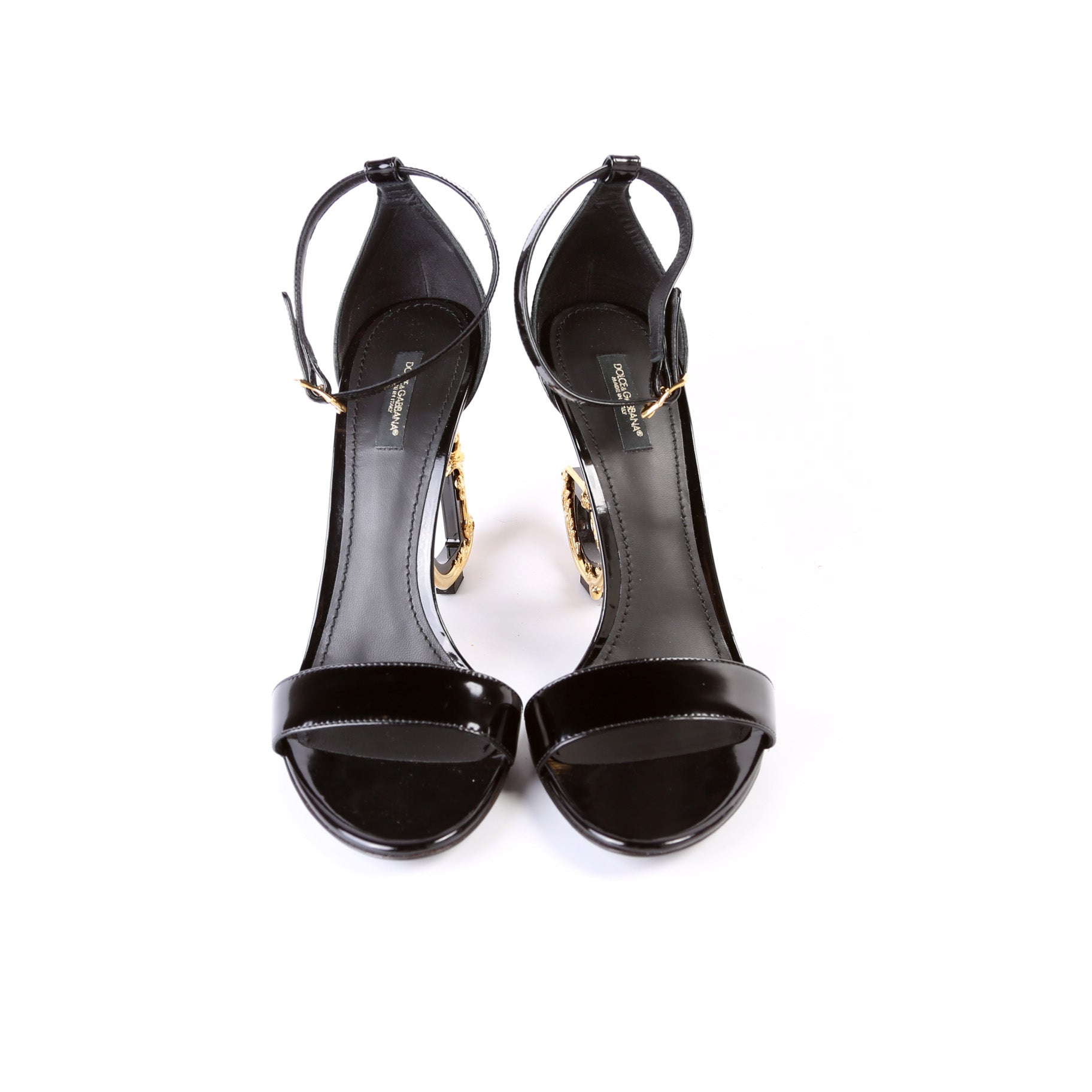 Sculpted Baroque Logo Sandals Size 41