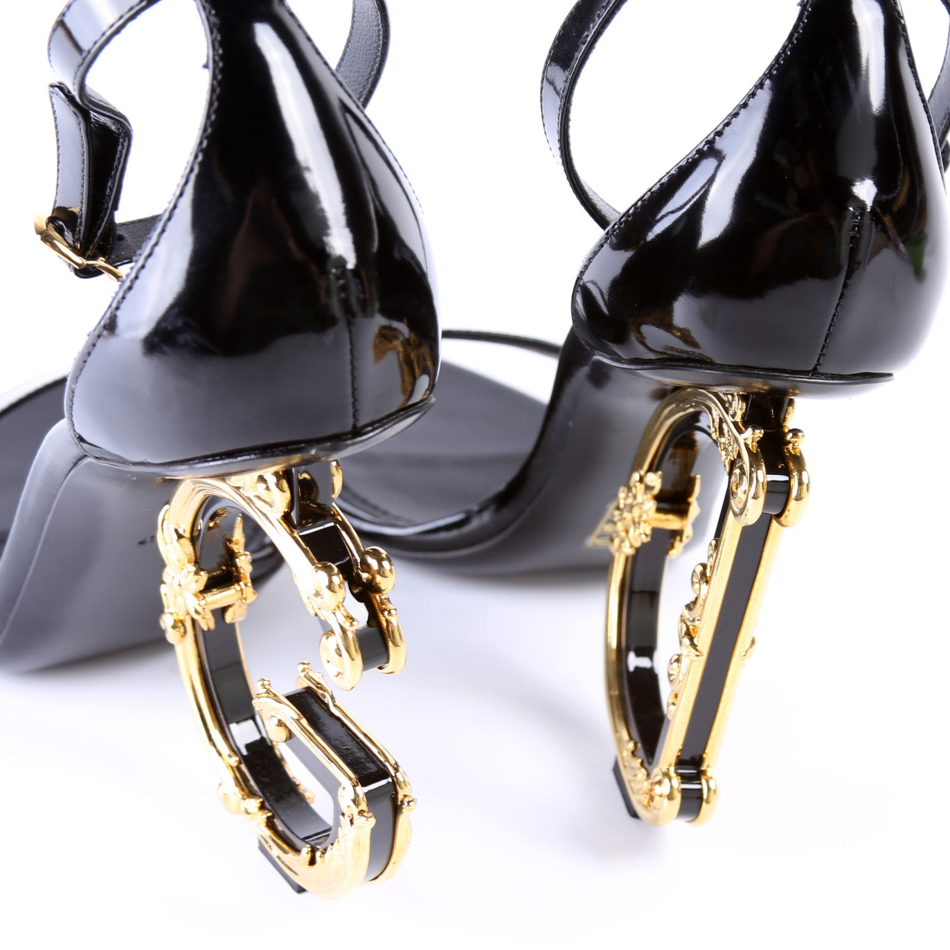 Sculpted Baroque Logo Sandals Size 41