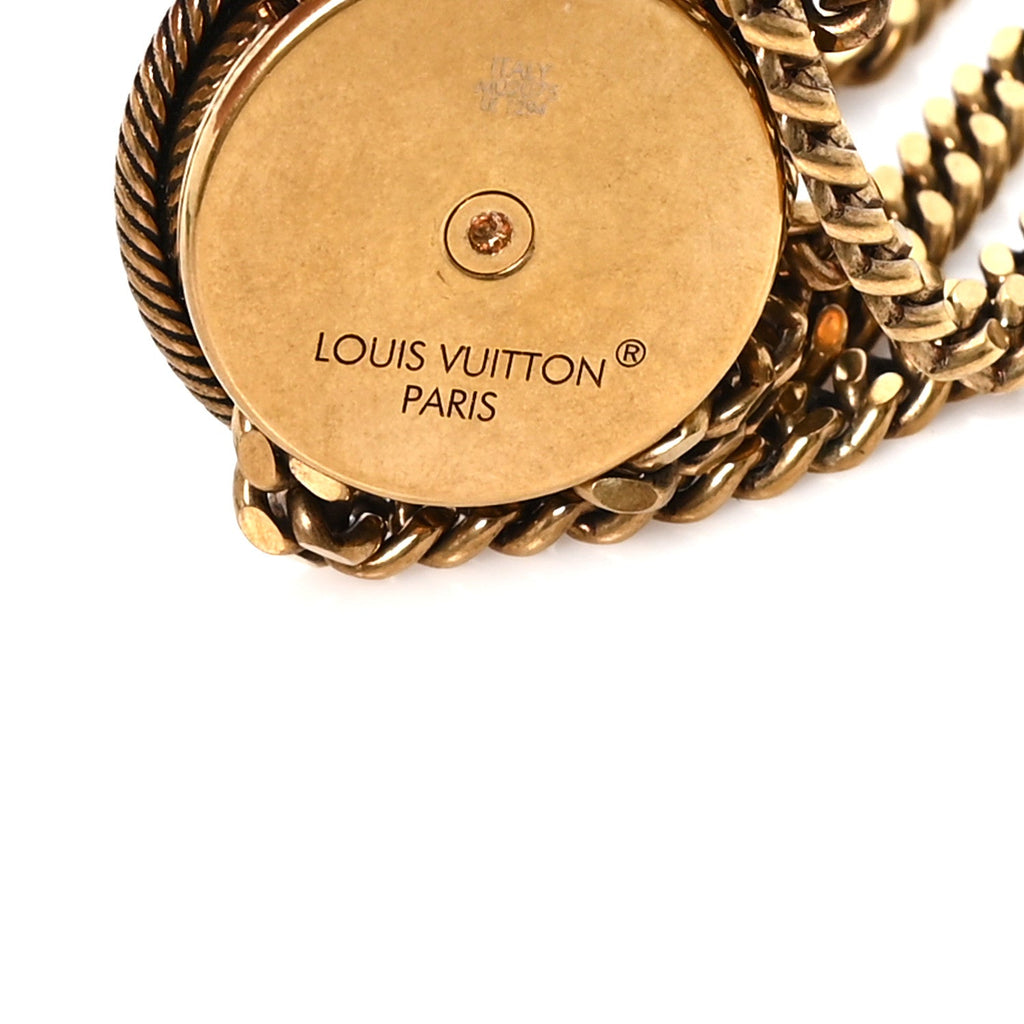 Louis Vuitton Metal LV Bolo Tie Gold