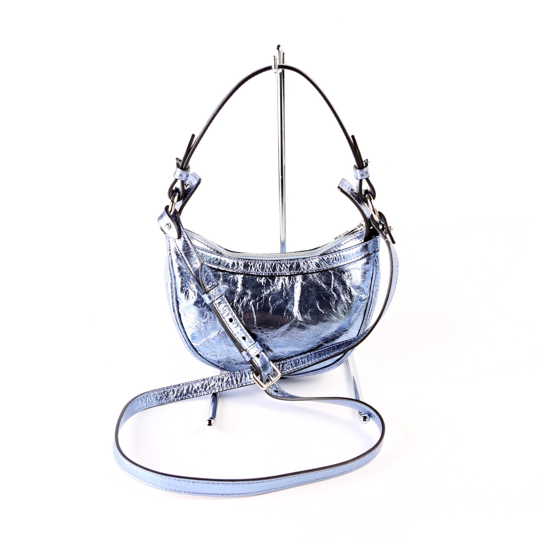 Repeat Mini Hobo Metallic Leather