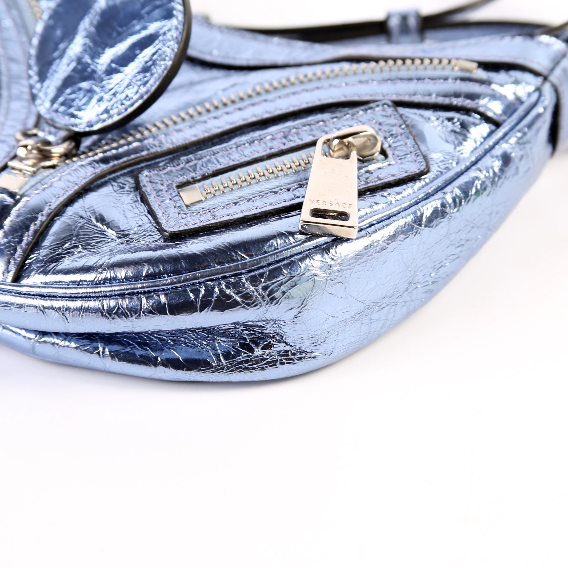 Repeat Mini Hobo Metallic Leather
