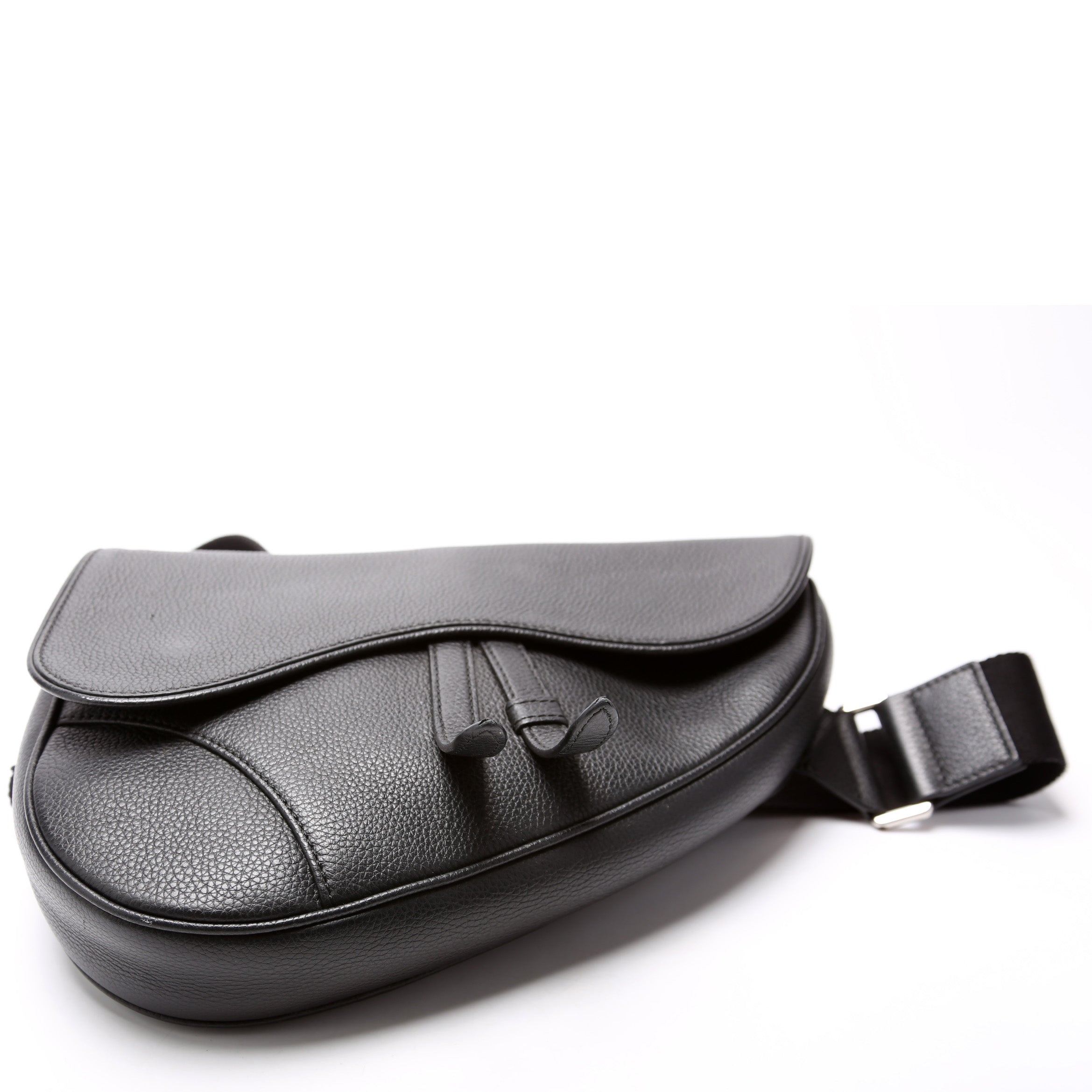Saddle Crossbody Leather Black