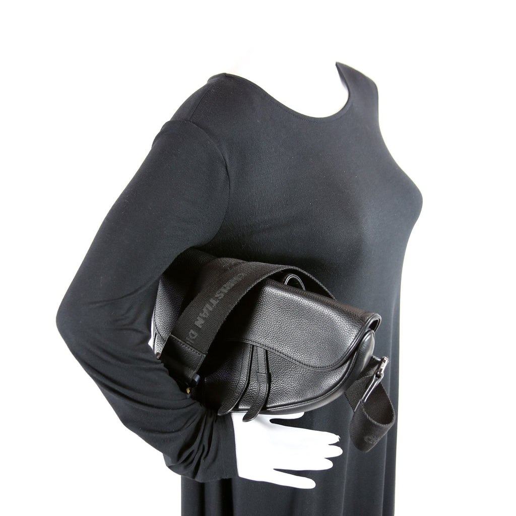 Saddle Crossbody Leather Black