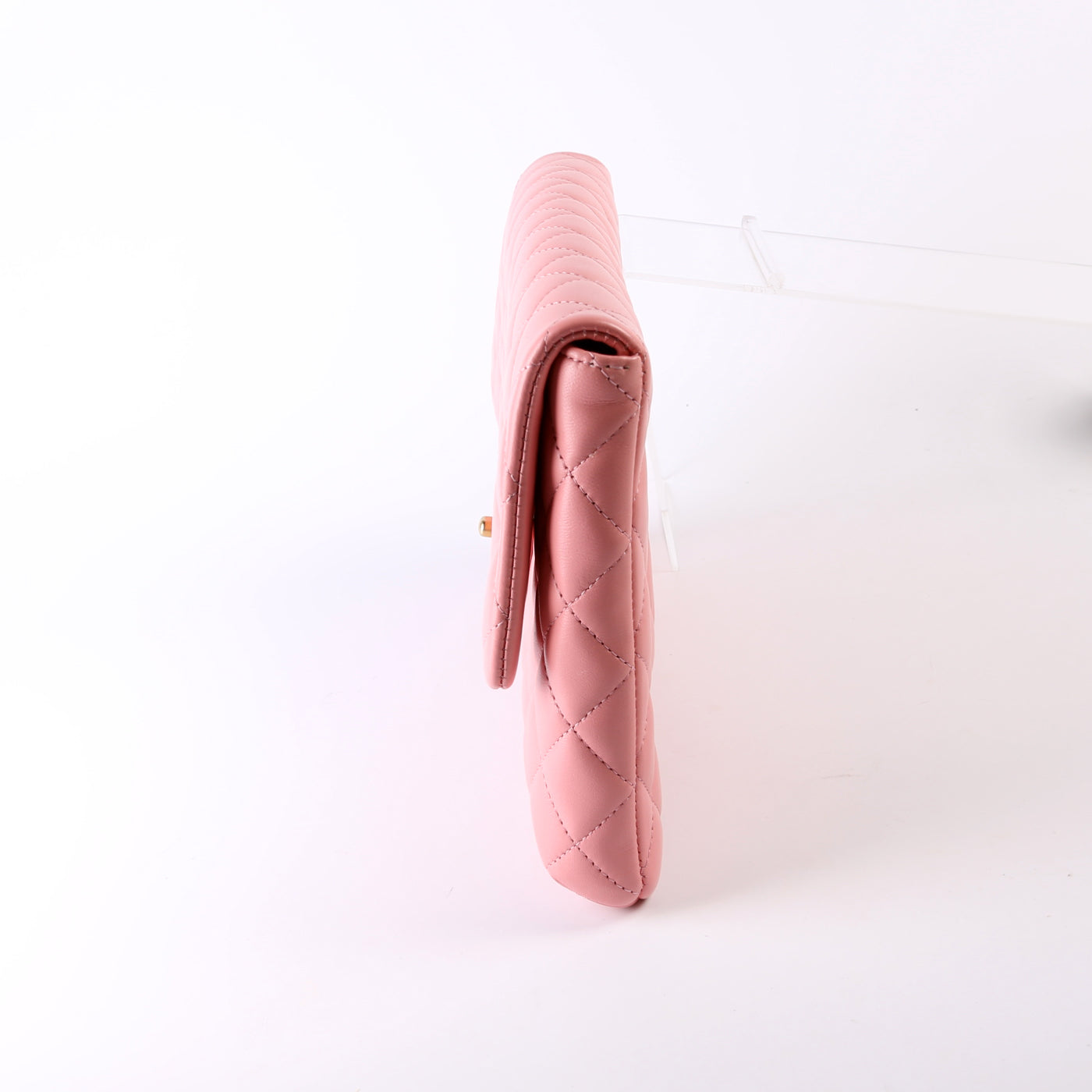 Classic Flap Clutch Lambskin Pink