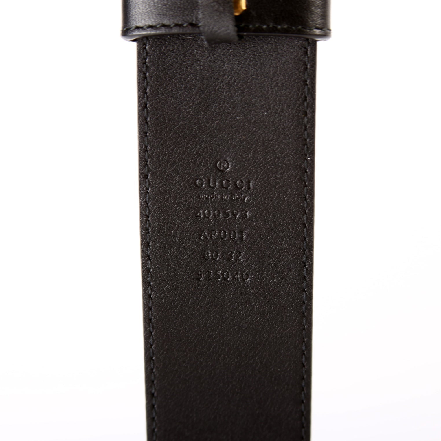 400593 Marmont GG Leather Belt Size 80/32