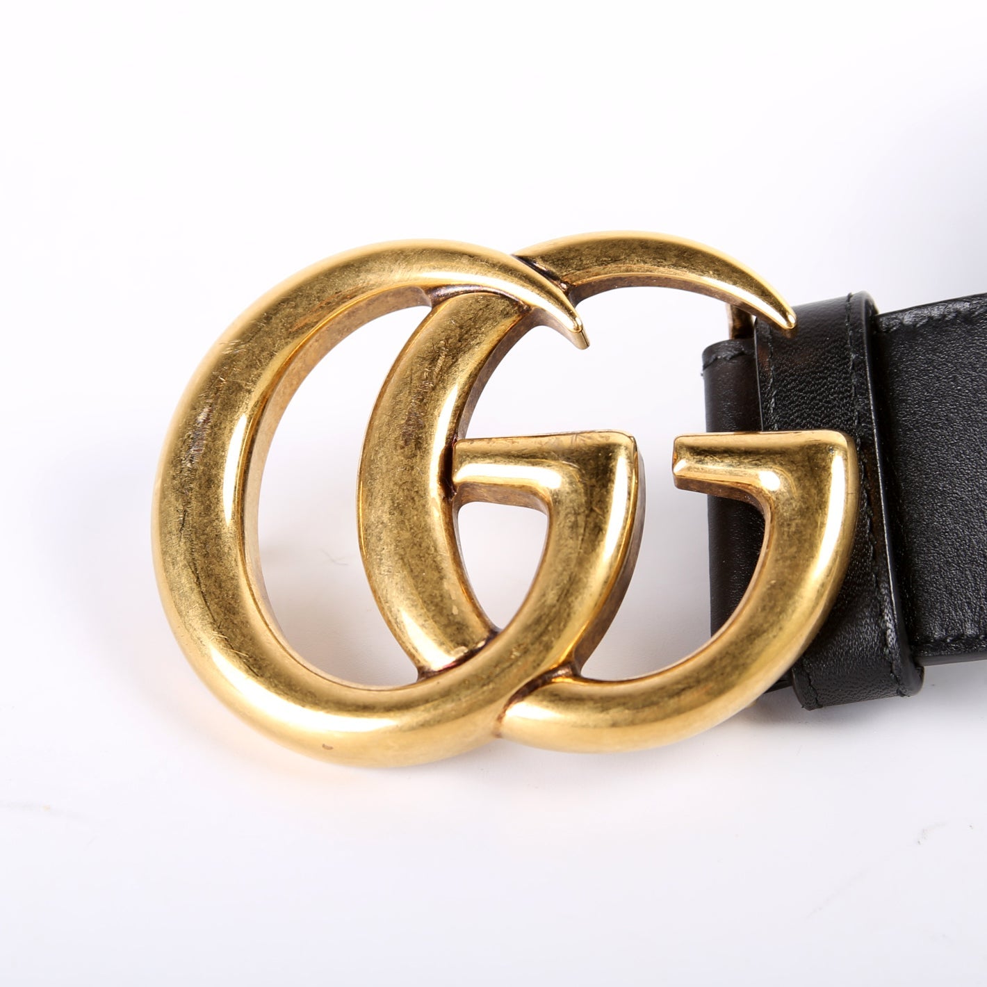 400593 Marmont GG Leather Belt Size 80/32