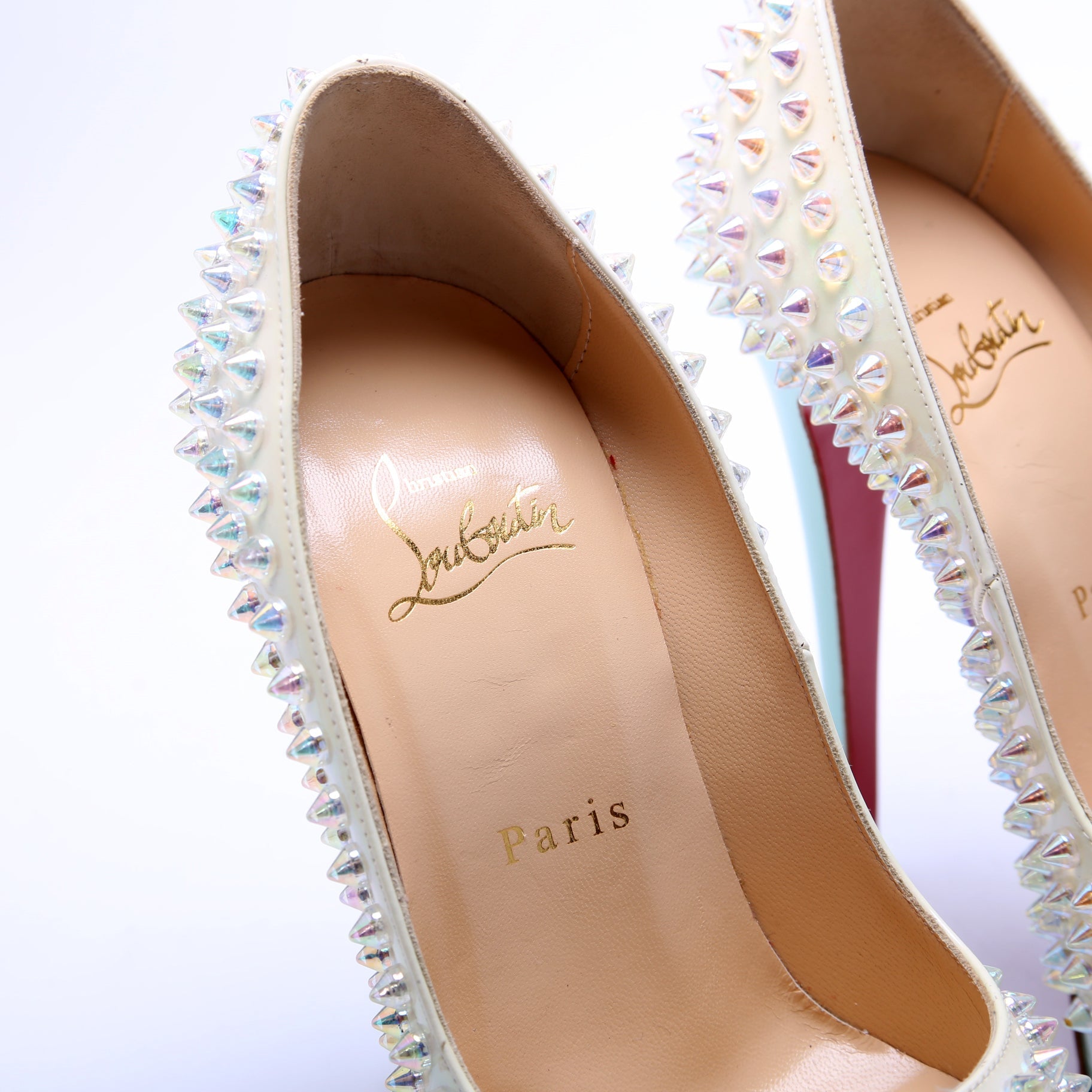 Lady Peep Toe Spikes 150MM Size 36