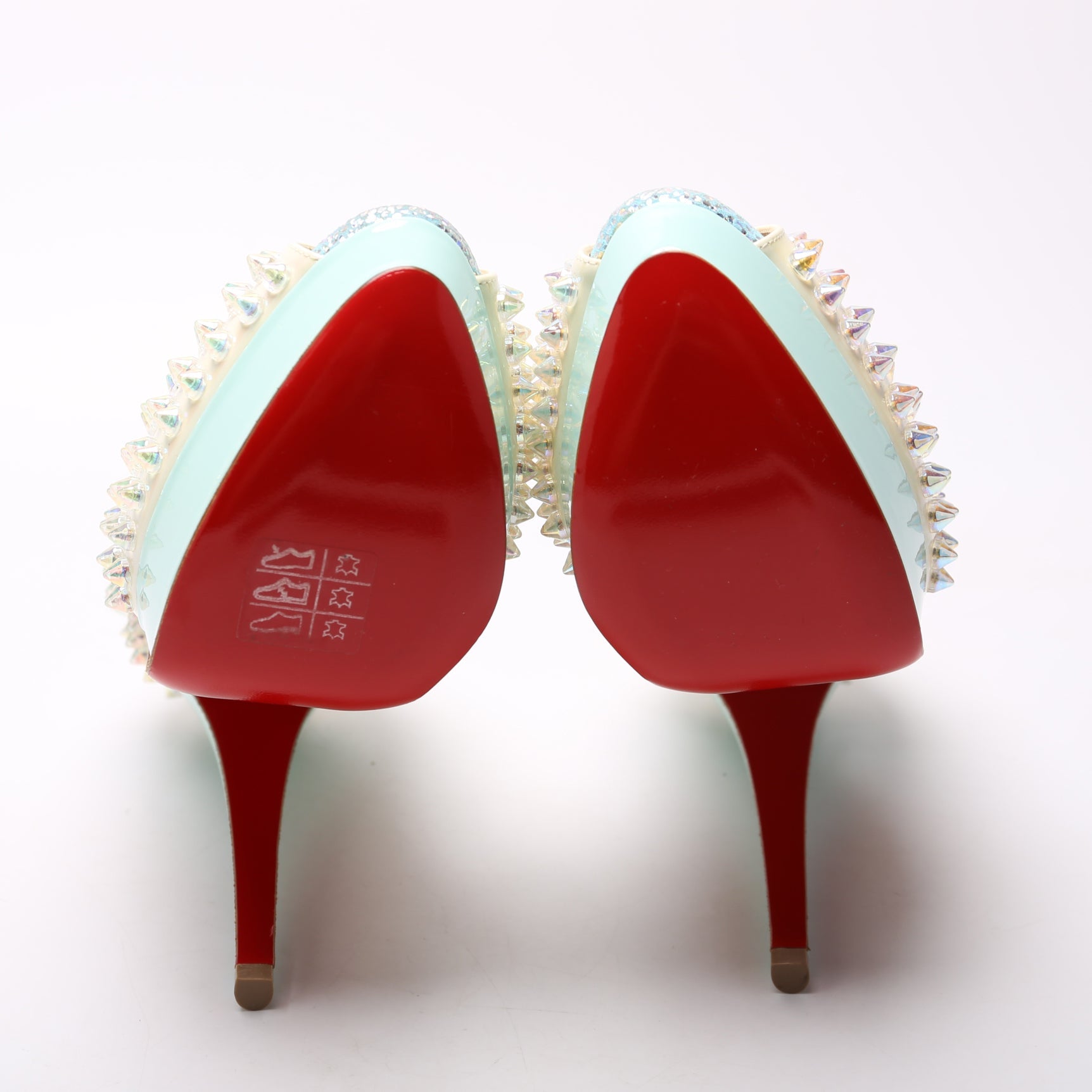 Lady Peep Toe Spikes 150MM Size 36