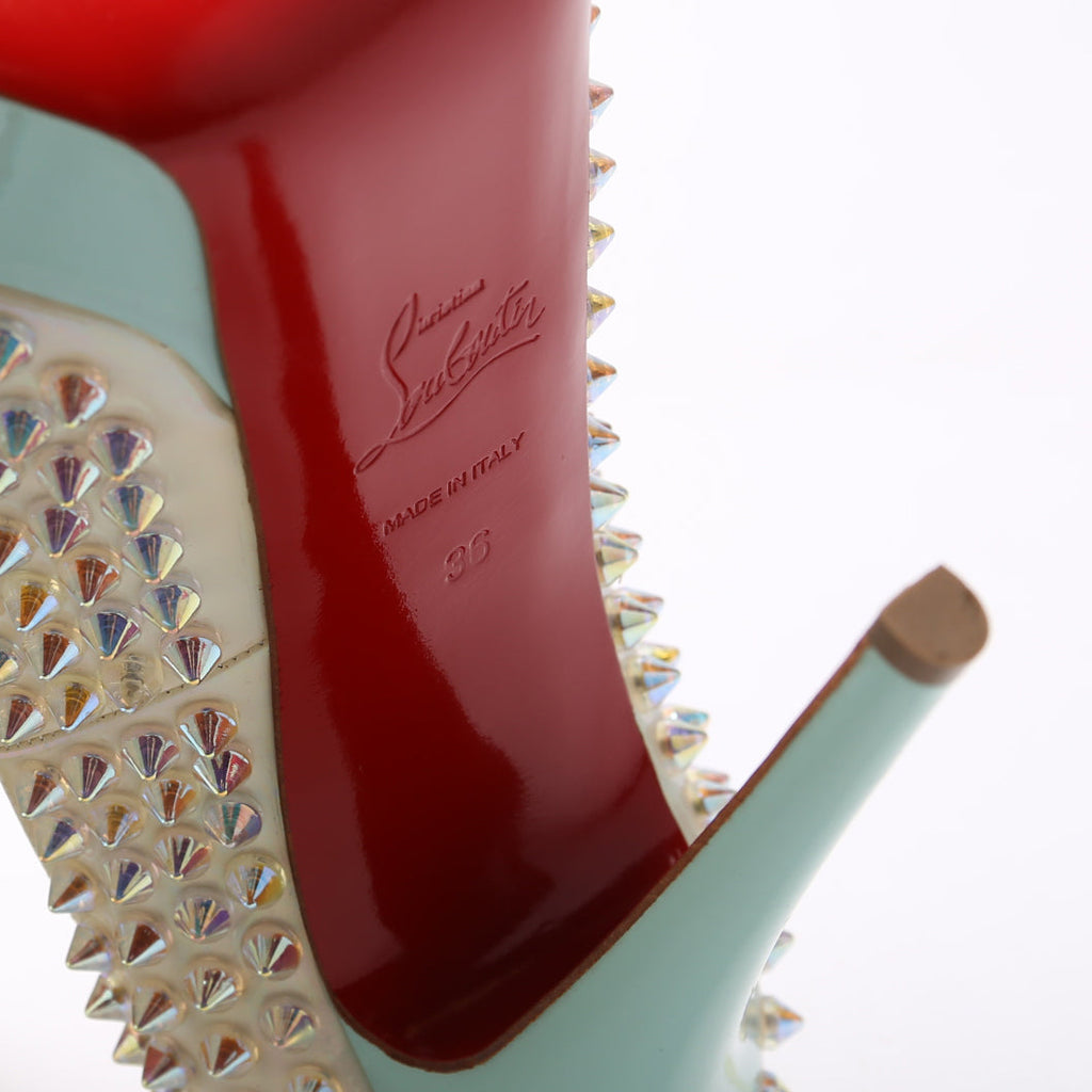 Lady Peep Toe Spikes 150MM Size 36