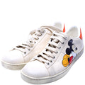 Gucci X Disney Distressed Ace Leather Mickey Mouse Sneakers Size 37.5