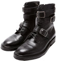 SAINT LAURENT Army 20 Strap Leather Boots Size 38
