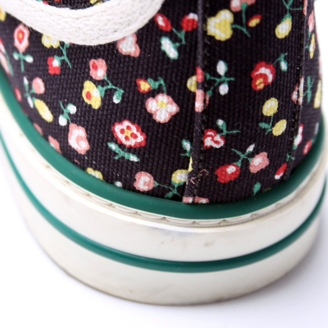 Gucci Tennis 1977 High Top Floral Sneakers Size 39.5