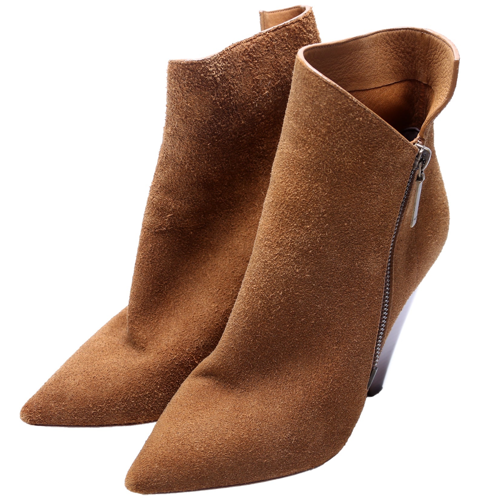 SAINT LAURENT Niki Suede Ankle Boots Size 39.5