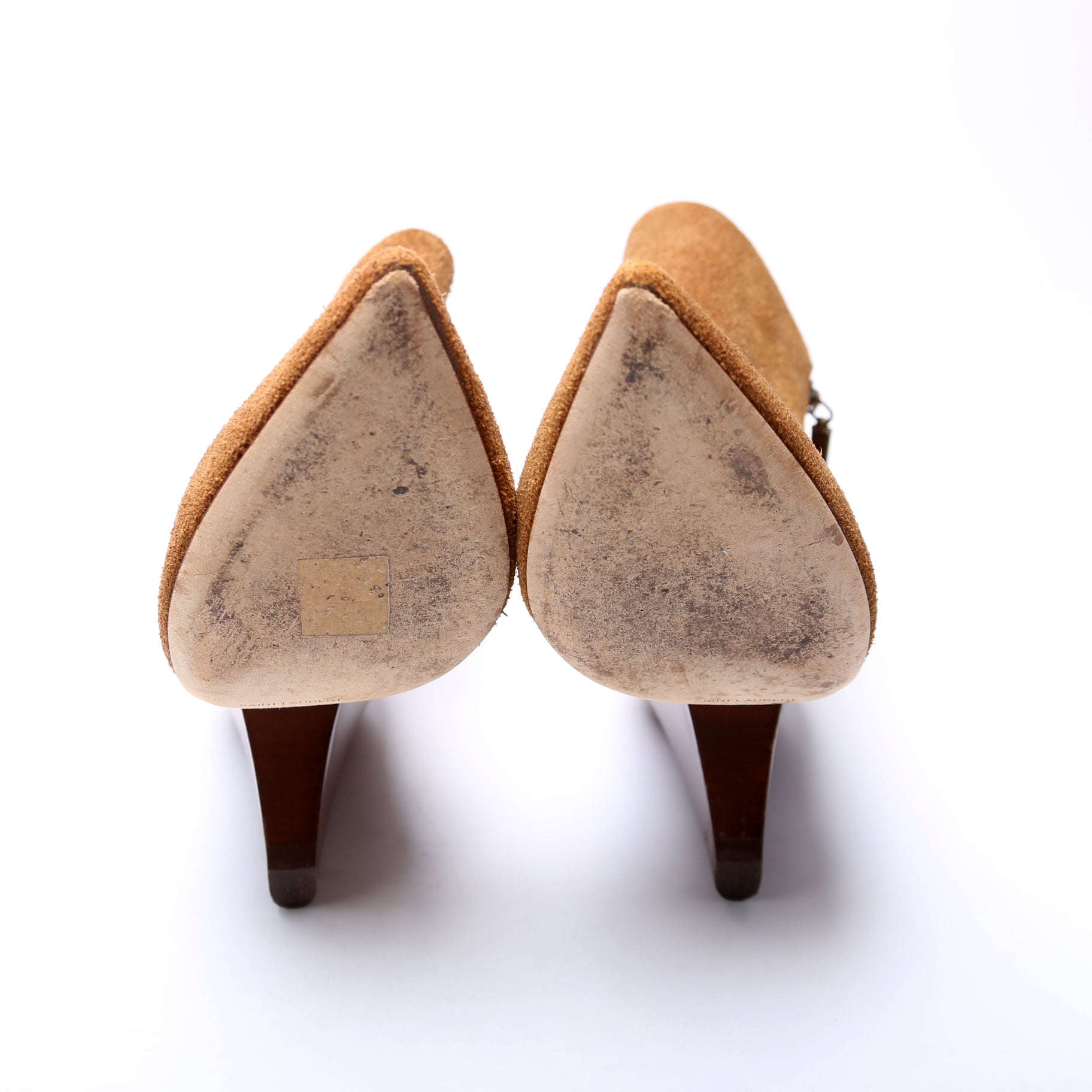 SAINT LAURENT Niki Suede Ankle Boots Size 39.5