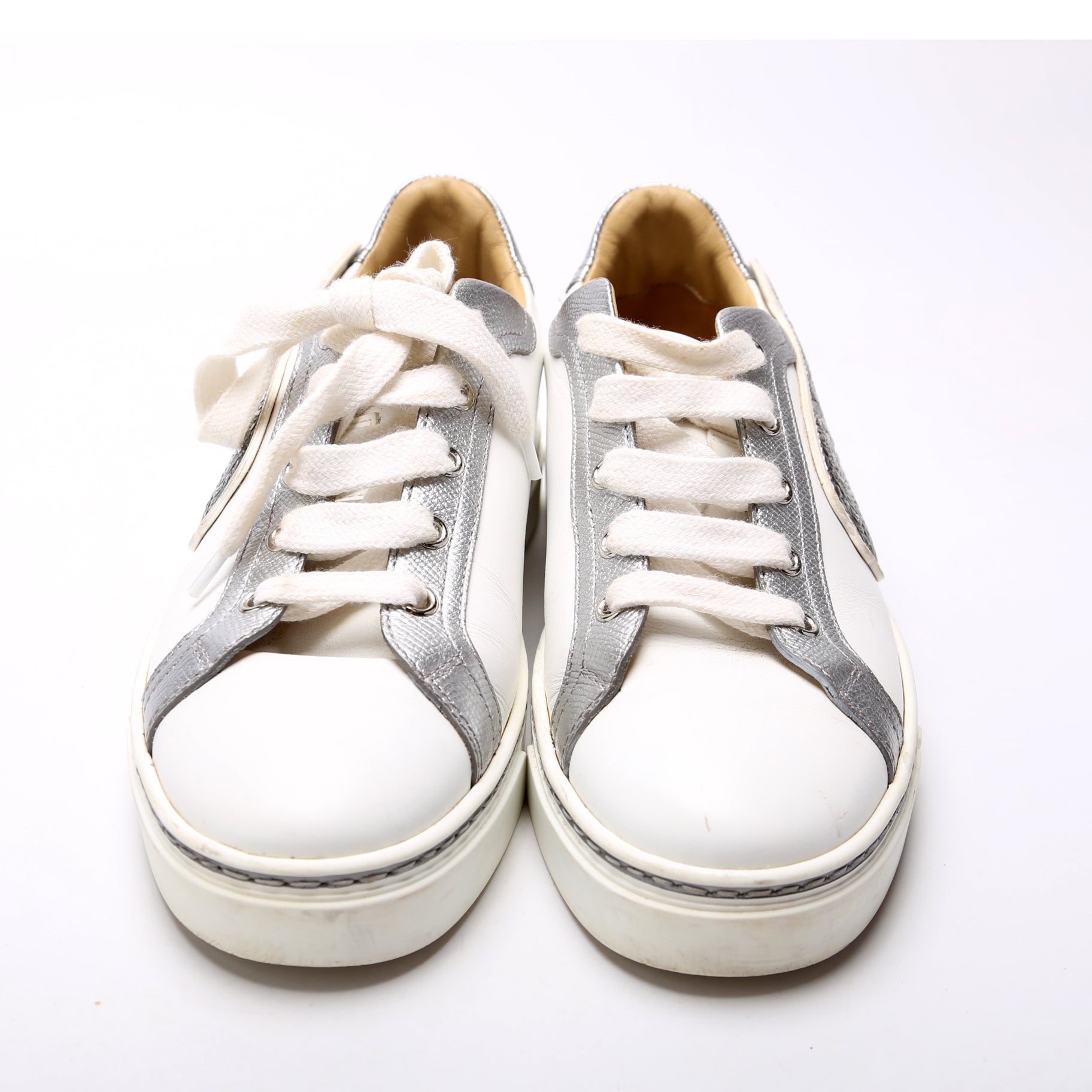 Hermes Epsom Velvet Low Top Sneakers Size 36.5